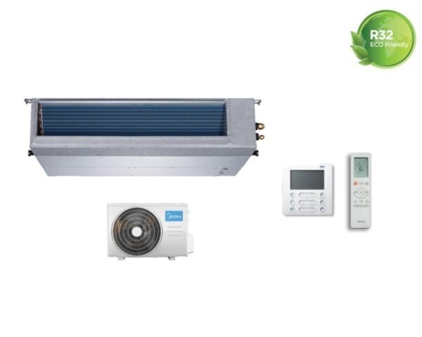 Climatizzatore Canalizzato Midea Inverter 24000 btu R-32 MTI-24HWFNX con Comando Cablato e Wi-Fi Optional