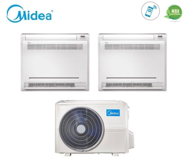 Climatizzatore Console Midea Dual Split Inverter 12+12 R-32 con M2OE-18HFN8-Q